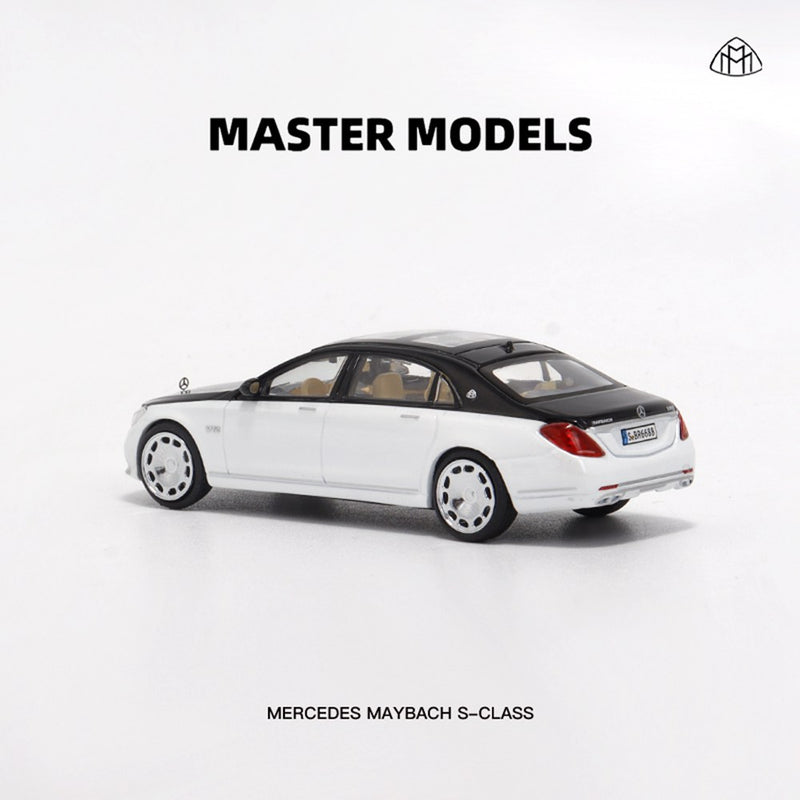 Master 1:64 Mercedes Benz Maybach S-Class S650 Diecast Toys Car Models Collection Miniature Hobby Gifts Double Color