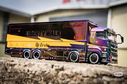 1/64 GCD Fuso LB Liberty Walk Chameleon Transporter HEC 2026 Diecast Car Model Container Truck