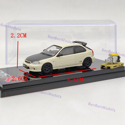 1/64 Hobby Japan TYPE R (EK9) With Engine Display Model HJ642016EW White US Stock