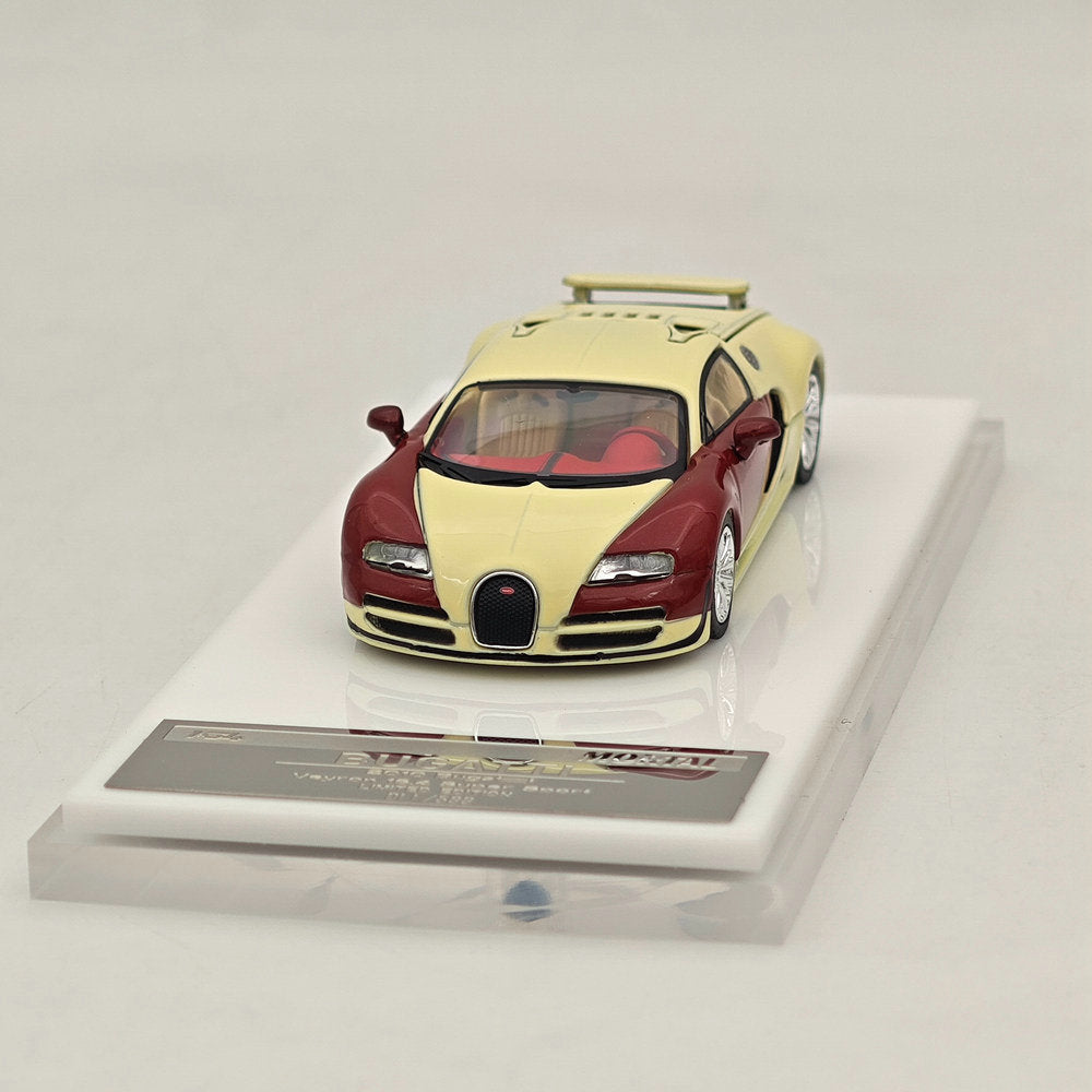 Mortal 1:64 Bugatti Veyron Super Sport Car Models Diecast Toys Collection Gifts Miniature Metallic Two-Tone