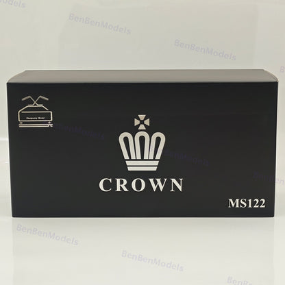 1/18 Toyota Crown MS122 7th gen White Red Interior Alloy Diecast Model Car