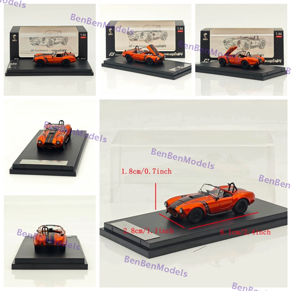 1/64 Fine Works SHELBY COBRA 427S/C Hone Model 64x Open Top Edition Diecast