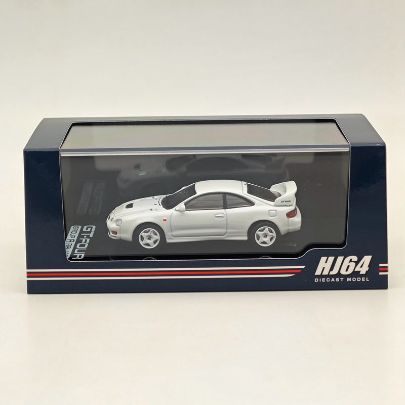 Hobby Japan 1/64 Toyota CELICA GT-FOUR ST205 JDM STYLE White HJ642064AW Diecast Models Car Collection