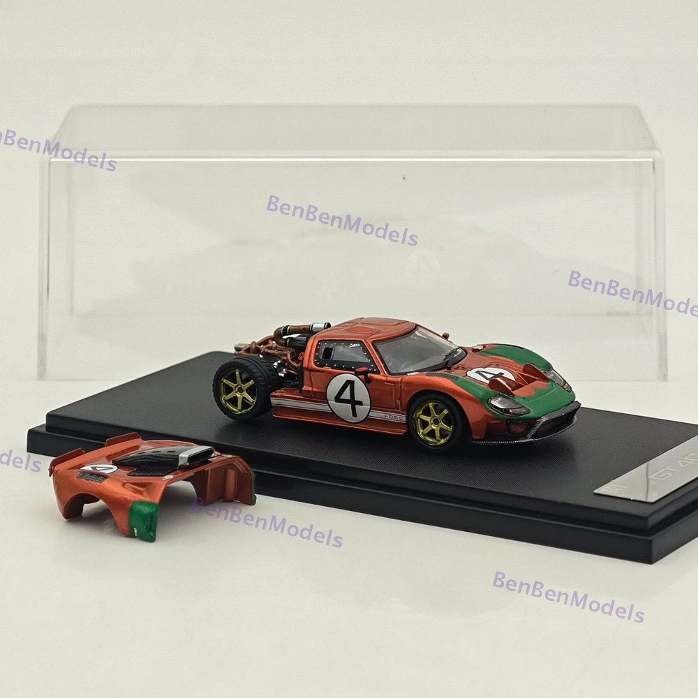 RM 1:64 GT40 Hood Magnetic Limited Edition Alloy Car Model - Two Styles
