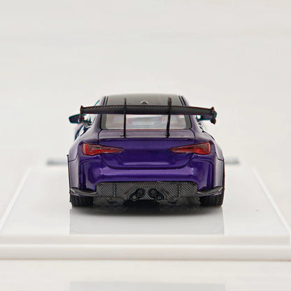Street Weapon SW 1/64 M4 G82 GTR Lightning Purple Full Widebody Kit Diecast Model Car Limited Edition