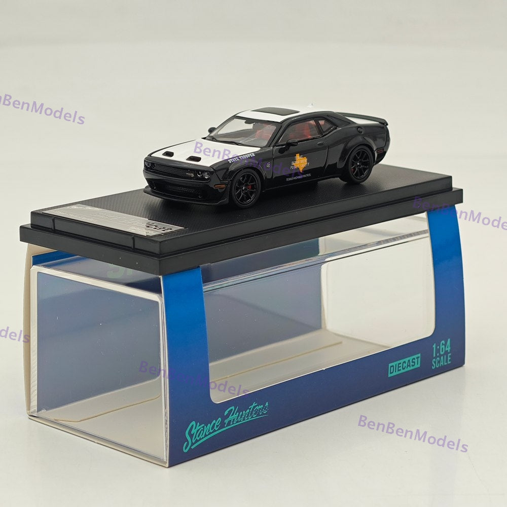 SH 1/64 Challenger Hellcat Texas State Trooper Diecast Model Car Limited Collection