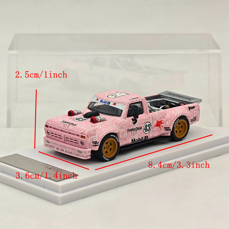 SW 1:64 Ford 1965 Mustang RTR F150 Pickup Sports Pink Diecast Model Limited