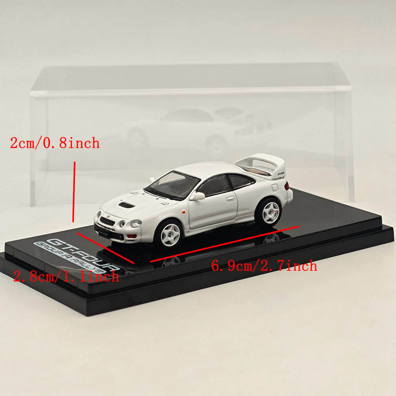 Hobby Japan 1/64 Toyota CELICA GT-FOUR ST205 JDM STYLE White HJ642064AW Diecast Models Car Collection