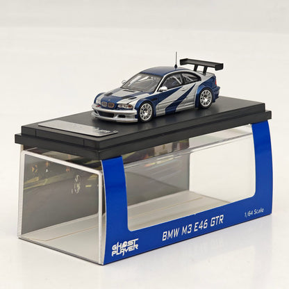Ghost Player 1:64 E46 M3 GTR NFS Openable Hood & Trunk Diecast Model Car Limited Collection