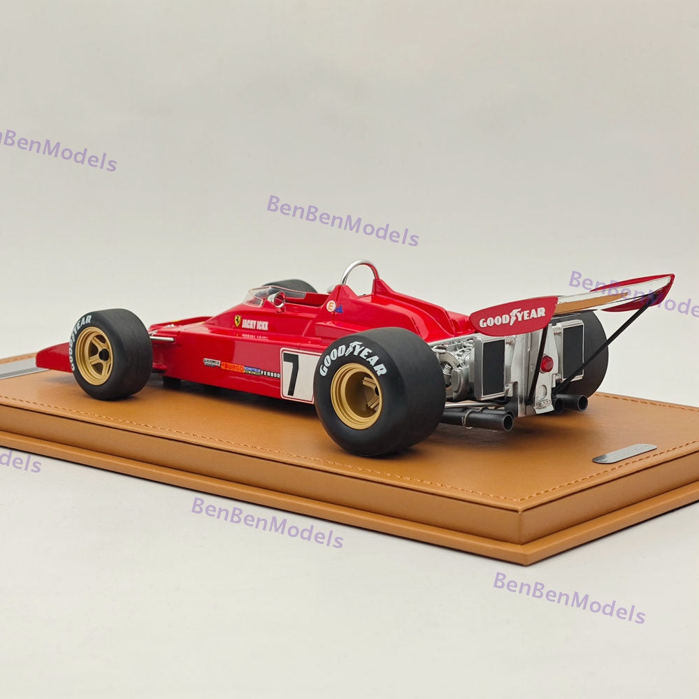 1/18 Tecnomodel Ferrari F1 312 B3-73 #7 SPAIN GP 1973 JACKY ICKX Red Resin Model