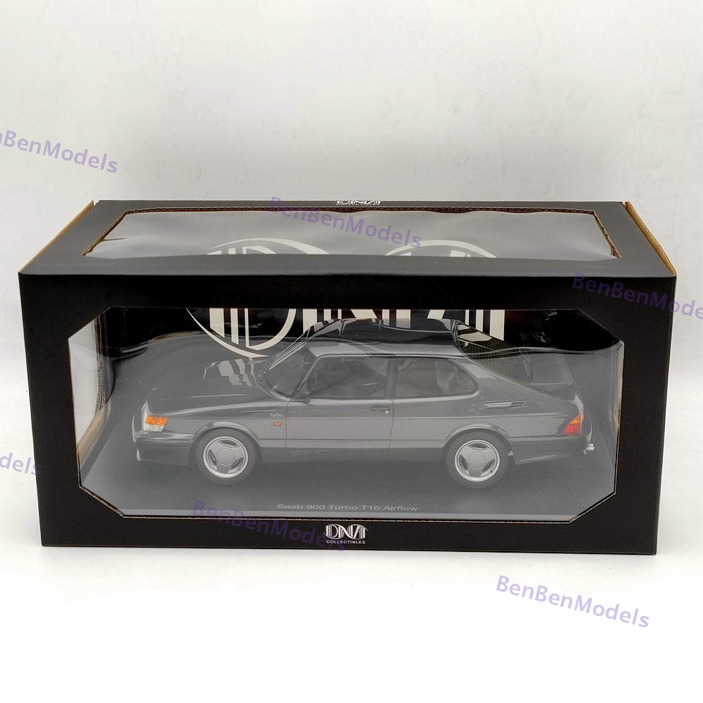 DNA Collectibles 1/18 Saab 900 Turbo T16 Airflow Grey DNA000113 Resin Model Car