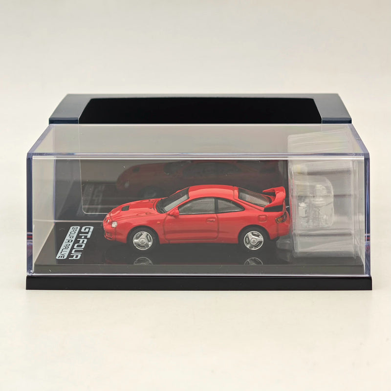 1/64 Hobby Japan Toyota CELICA GT-FOUR WRC Edition (ST205) w/ Engine HJ641064AR Red Diecast Models Car Collection Auto Toys Gift