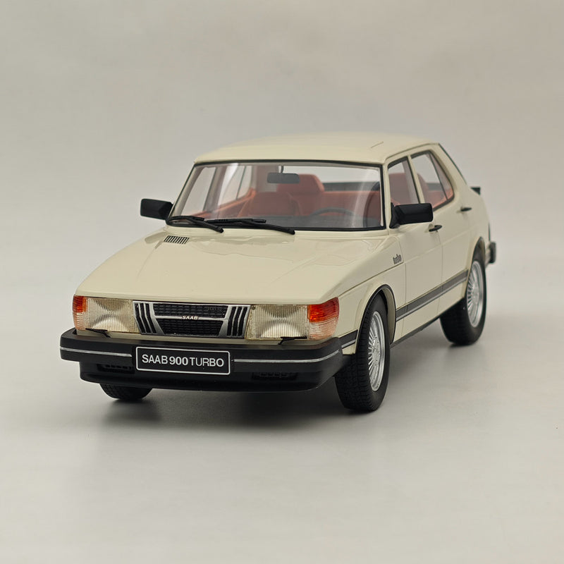 Cult 1/18 SAAB 900 Turbo 4-door 1981 CML099-2 Resin Model Car Collection White