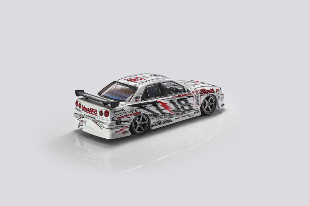 MORTAL 1:64 NISSAN SKYLINE ER34 URAS D1GP BLITZ DUNLOF Edition Miniature Diecast Toys Car Models Hobby Collection Gifts 03/06/04/07