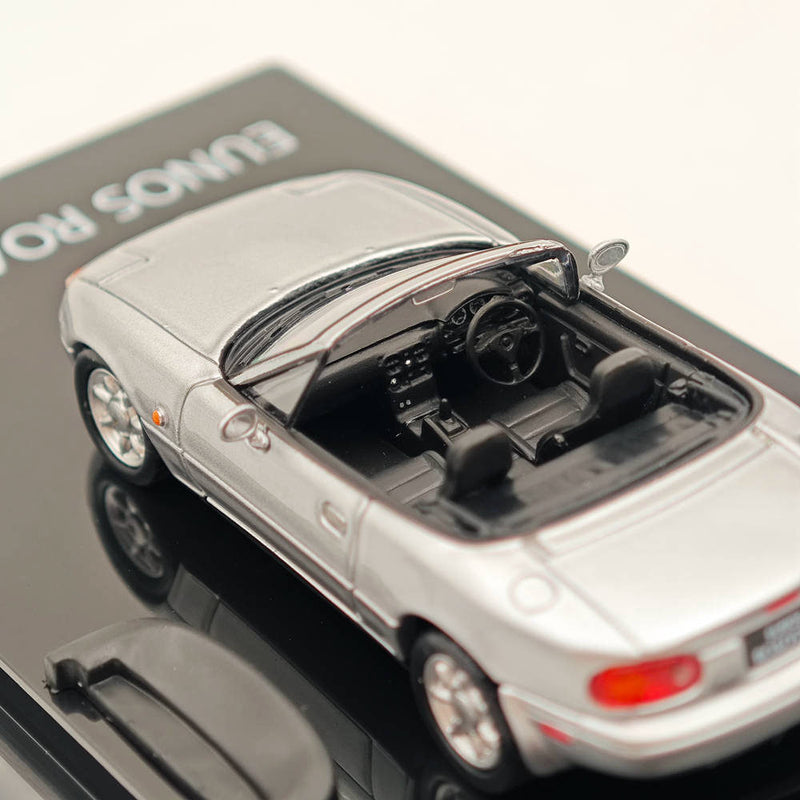 1/64 Hobby JAPAN Mazda EUNOS ROADSTER NA6CE WITH TONNEAU COVER Silver HJ642025AS Diecast Models Car Limited Collection Auto Toys Gift