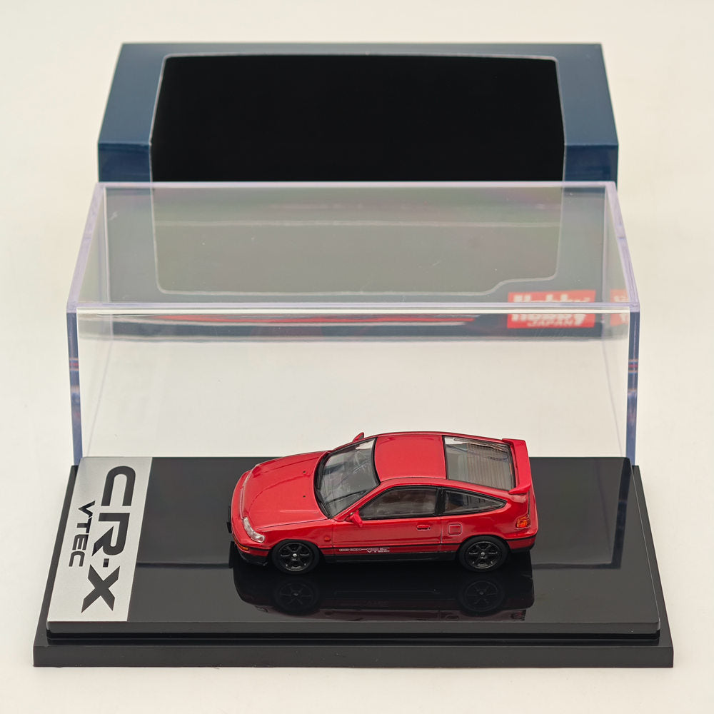 Hobby Japan 1/64 Honda CR-X SiR (EF8) J.D.M. Style Red Pearl HJ643005R Diecast Models Car In Stock - US