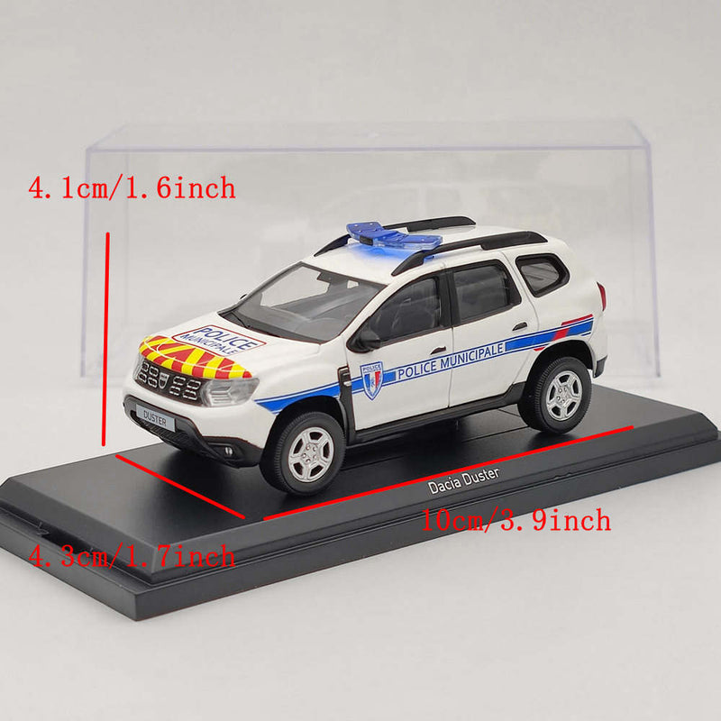1/43 Norev Dacia Duster Police Municipale 2020 White Diecast Models Car Toys Gift
