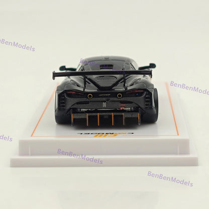 1/64 CM McLaren 720S GT3 X Super Racing Sports Black Diecast Model Car Limited