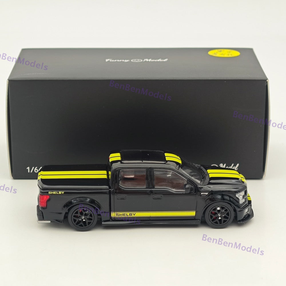 1:64 Funny Model F-150 Shelby Super Snake Pickup Sport Truck Model Diecast
