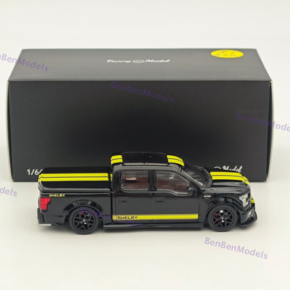 1:64 Funny Model F-150 Shelby Super Snake Pickup Sport Truck Model Diecast