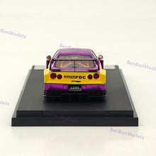 1:64 SW Skyline GTR LBWK ER34 #23 Electroplated Purple Sports Model Diecast