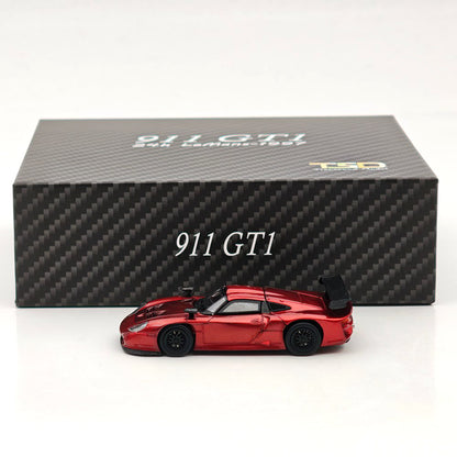 Transcend model TSD 1:64 911 GT1 24h LeMans 1997 Carbon Fiber Opening Hood Diecast Model Car Limited Collection