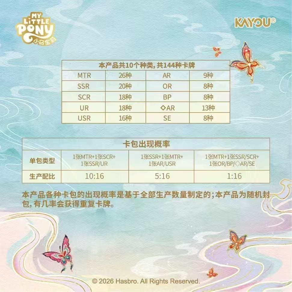 Kayou My Little Pony Friendship Eternal Starry Pack Vol.3 Sealed Booster Box