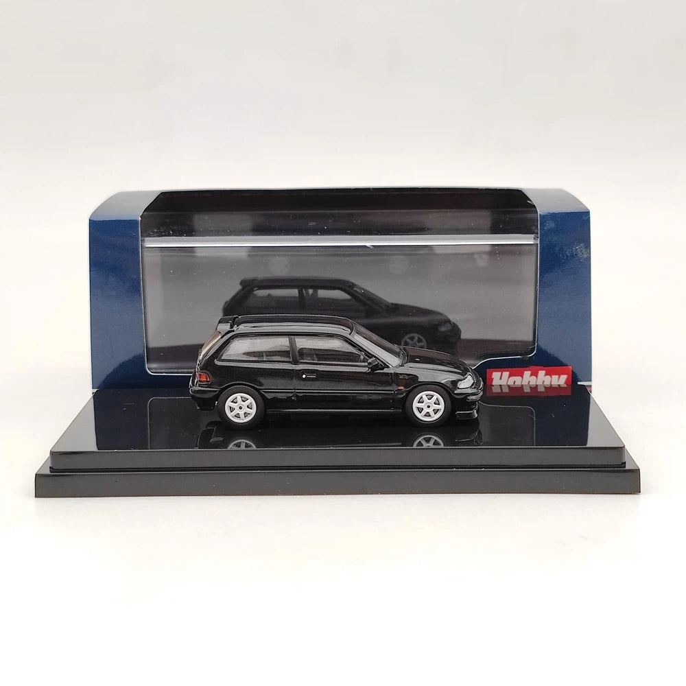 Hobby Japan 1:64 EF9 SiR Ⅱ Customized Version Black HJ641031CBK Diecast Model Toys Car Collection Gifts