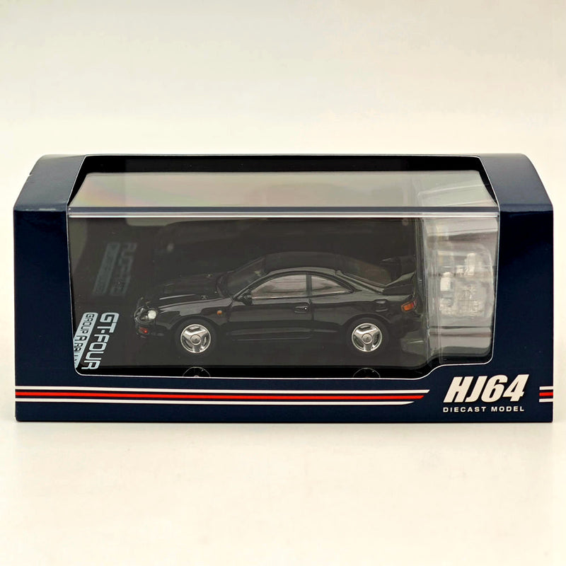 1/64 Hobby Japan Toyota CELICA GT-FOUR WRC Edition (ST205) w/ Engine HJ641064ABK Black Diecast Models Car Collection Auto Toys Gift