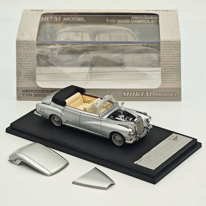 Mortal 1:64 Mercedes Benz 300D Convertible Retro Alloy Car Model Collection Diecast Toys Car Miniature Hobby Gifts