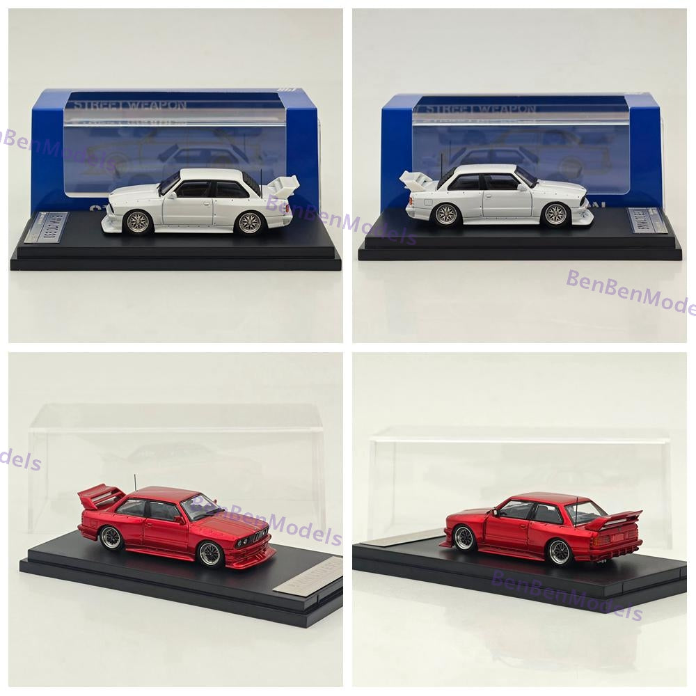 1:64 SW BMW M3 E30 LTO Coupe Widebody Sport Model Diecast Metal Car Collection