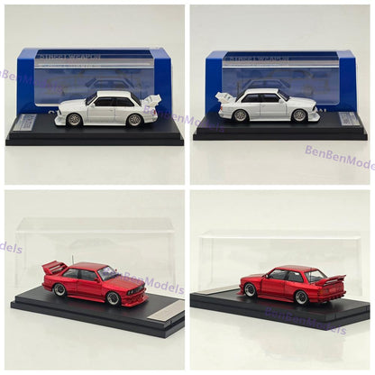 1:64 SW BMW M3 E30 LTO Coupe Widebody Sport Model Diecast Metal Car Collection