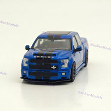 Funny Model 1/64 Ford SHELBY F-150 Shelby Super Snake Pickup Diecast Model Blue
