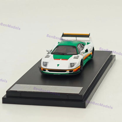 Ghost Player 1/64 F40 LBWK White Racing Sports Diecast Model Car Limited Edition