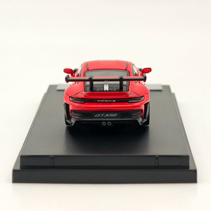 Modèles réduits de voitures de collection moulées sous pression Porsche 992 GT3 RS Racing Sports Red 1:64 SW 