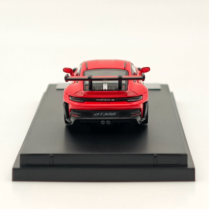 1:64 SW Porsche 992 GT3 RS Racing Sports Red Diecast Models Car Collection