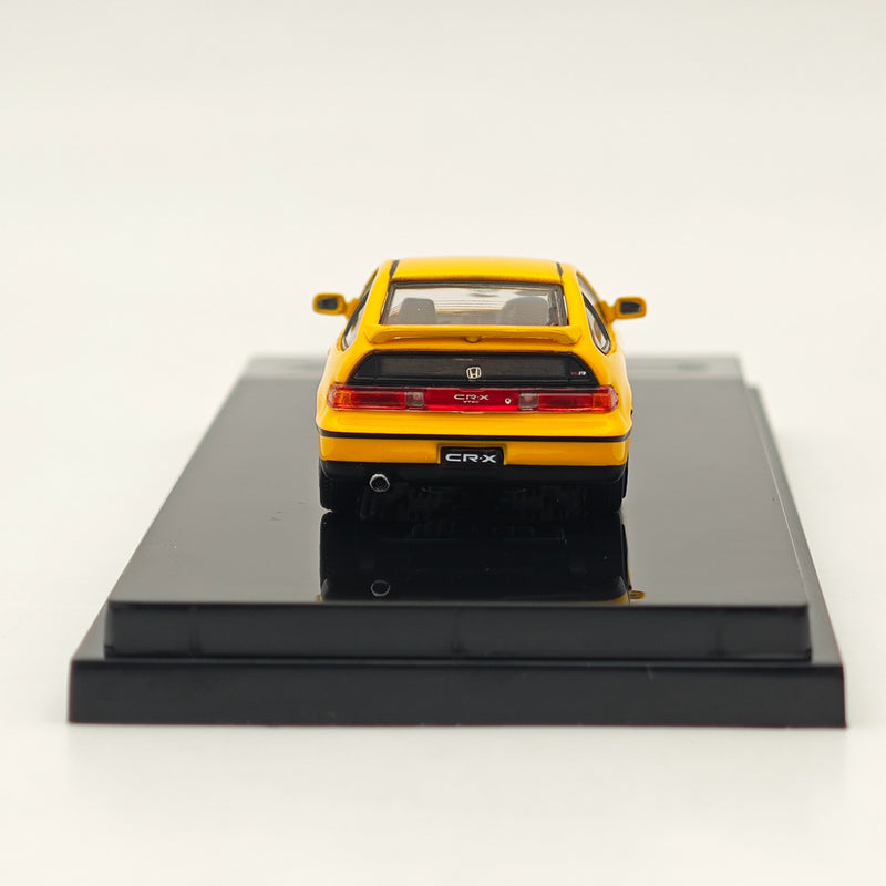 1/64 Hobby Japan Honda CR-X SiR (EF8) J.D.M. Style Yellow HJ643005Y Diecast