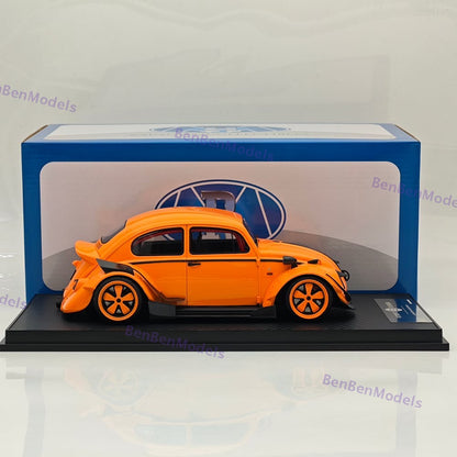 1/18 Volkswagen VW Beetle RWB Robert Design Orange Resin Model Car Limited