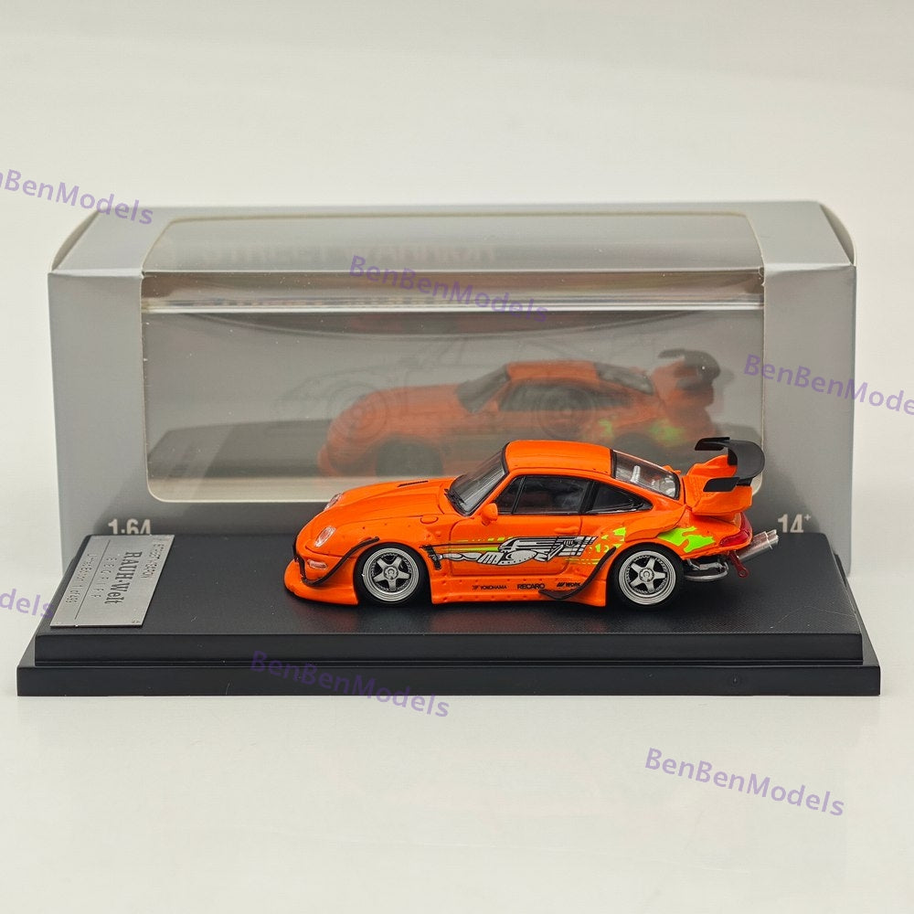 1/64 SW 993 Low tail Orange Speed and Furious Diecast Metal Car