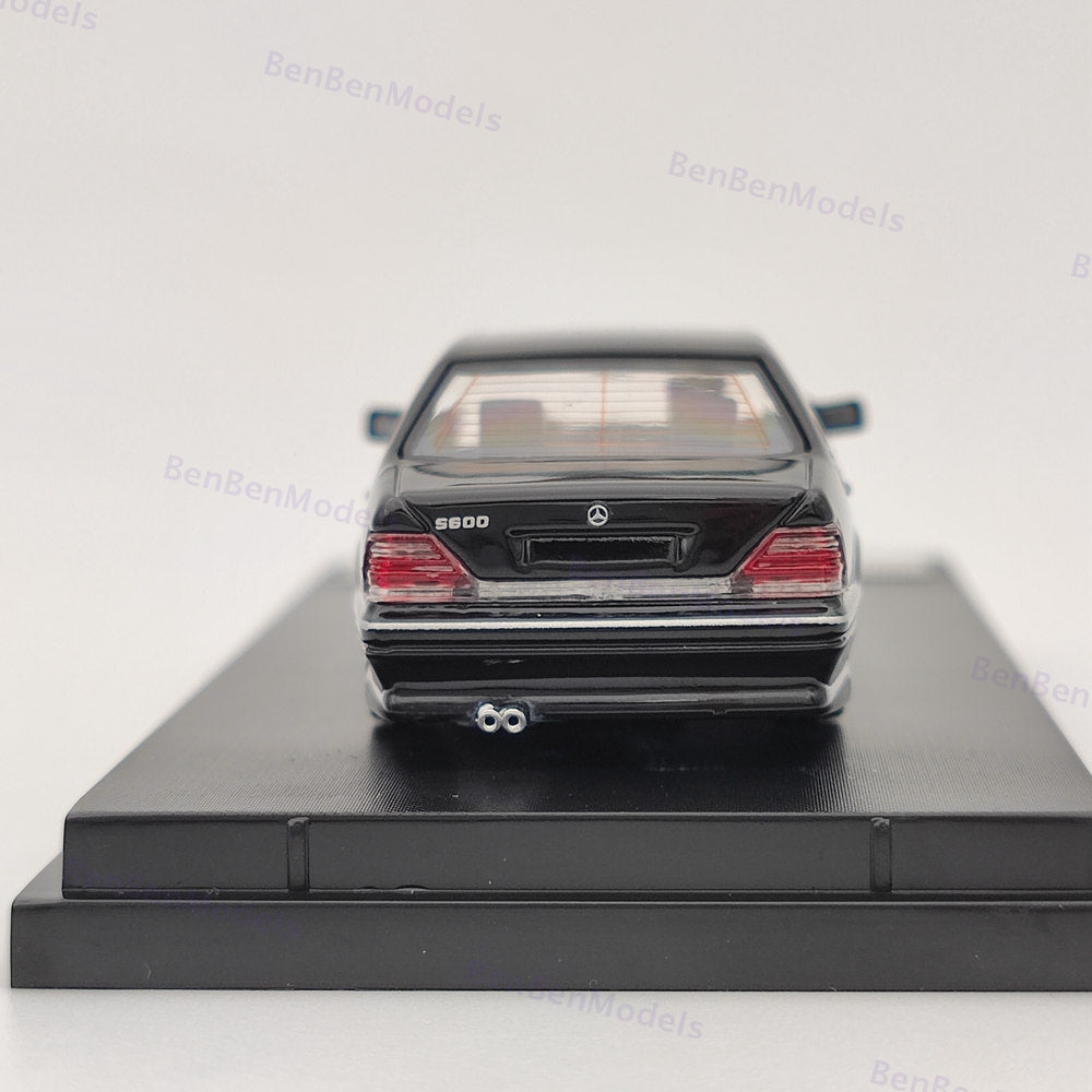 Street Weapon 1:64 Benz W140 S600 Black Limited 499 Diecast Model Car Collection