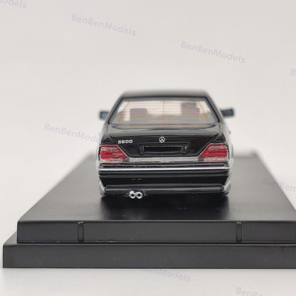 Street Weapon 1:64 Benz W140 S600 Black Limited 499 Diecast Model Car Collection