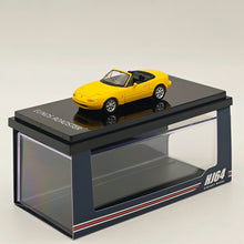 1/64 Hobby JAPAN Mazda EUNOS ROADSTER NA6CE AVEC COUVERCLE DE TONNEAU Jaune HJ642025BY Modèles moulés sous pression Voiture Collection limitée Auto Jouets Cadeau 