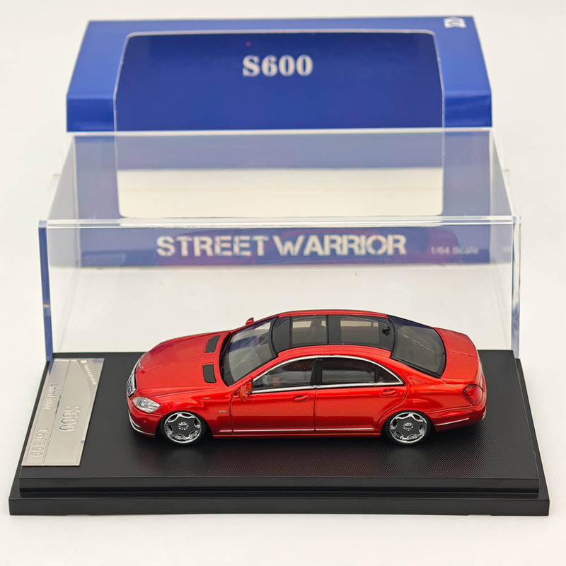 Street WARRIOR SW 1/64 Mercedes Benz S Class S600L W221 Red Limited to 399 Diecast Models Car Collection