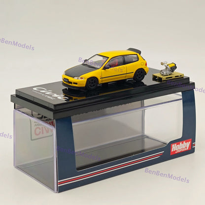 Hobby Japan 1/64 CIVIC (EG6)  JDM Style With Engine Display Model HJ642017AY
