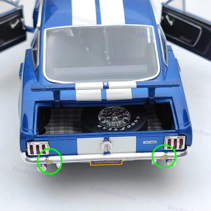 Cobra 1:18 Ford Mustang Shelby GT 350 1966 Blue DC35002 Metal Collectibles Used