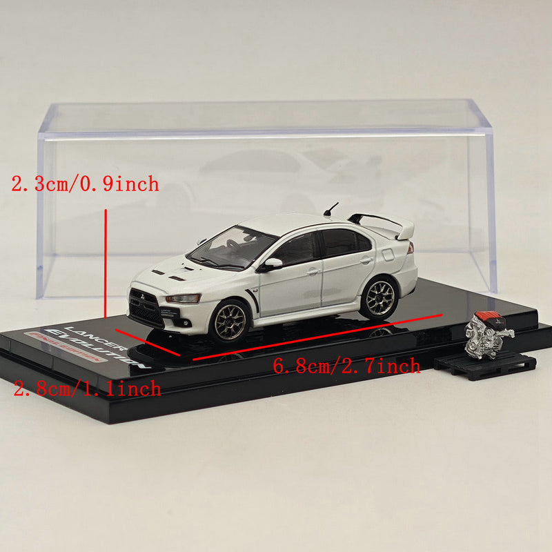 Hobby Japan 1/64 Mitsubishi Lancer Evolution X Final Edition HJ642053AWP White