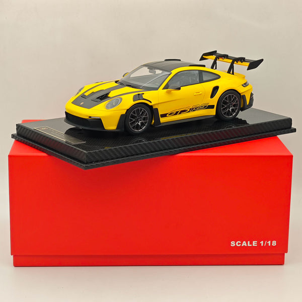 AI MODEL 1/18 Porsche 992 GT3 RS YELLOW Resin High-Quality Collection Car Model