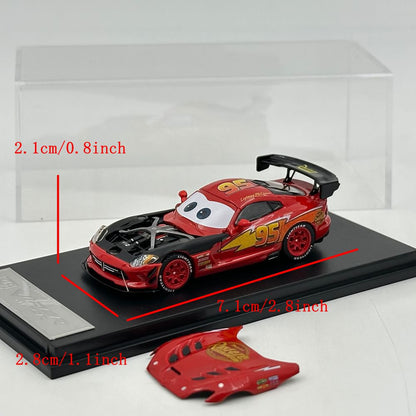 Hone Model 1/64 Viper MK3 ACR Magnetic Hood Racing Sports Diecast Model Car