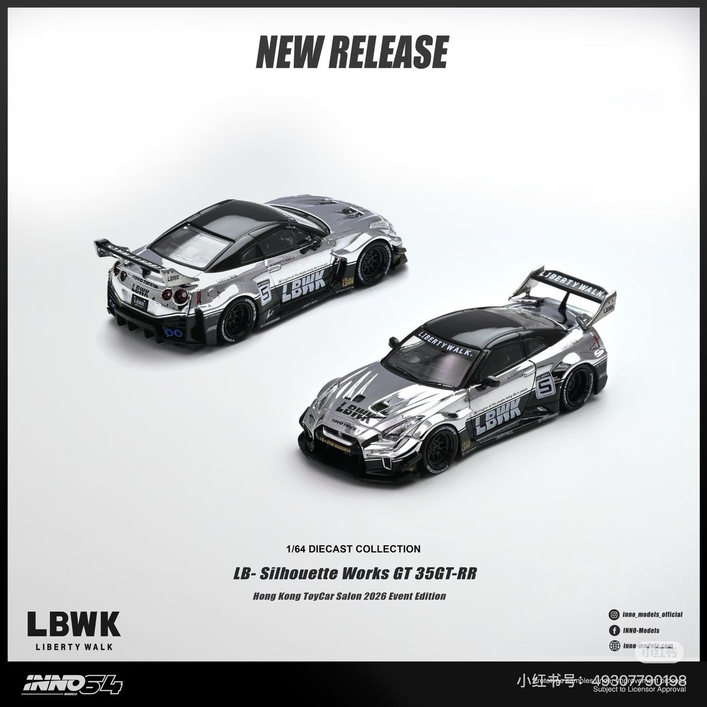 INNO64 1:64 LB-Silhouette Works Boxset Hong Kong ToyCar Salon 2026 Diecast Model