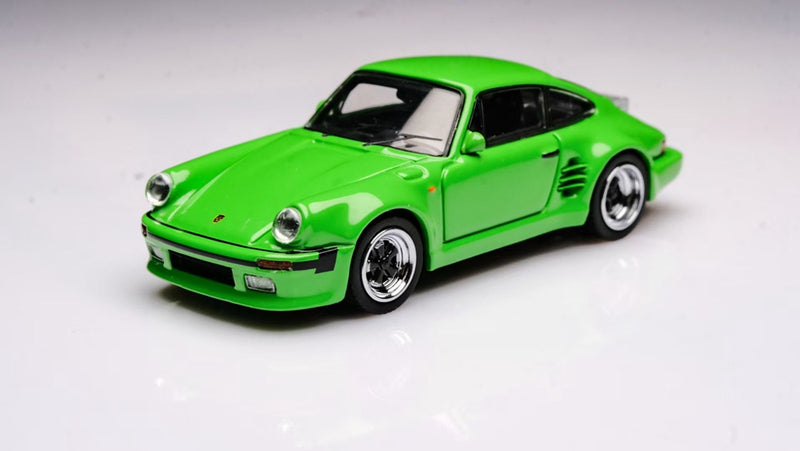 Master 1:64 Porsche 930 911 Turbo Black Bird Open Cover Engine Diecast Toys Car Models Collection Gifts